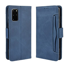 Custodia Portafoglio In Pelle Cover con Supporto BY3 per Samsung Galaxy S20 Plus Blu