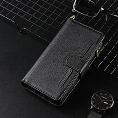 Custodia Portafoglio In Pelle Cover con Supporto BY3 per Sharp Aquos Sense8 Nero