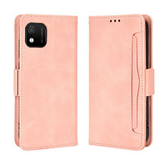 Custodia Portafoglio In Pelle Cover con Supporto BY3 per Wiko Y52 Rosa