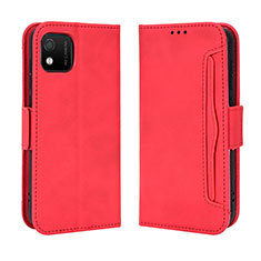 Custodia Portafoglio In Pelle Cover con Supporto BY3 per Wiko Y52 Rosso