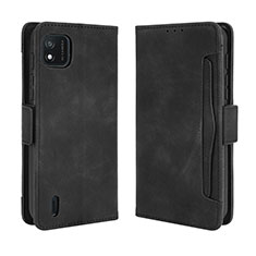 Custodia Portafoglio In Pelle Cover con Supporto BY3 per Wiko Y62 Nero