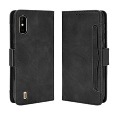 Custodia Portafoglio In Pelle Cover con Supporto BY3 per Wiko Y81 Nero