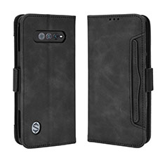 Custodia Portafoglio In Pelle Cover con Supporto BY3 per Xiaomi Black Shark 4S 5G Nero