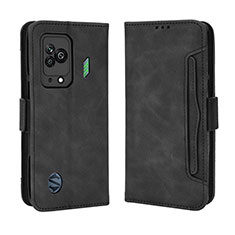 Custodia Portafoglio In Pelle Cover con Supporto BY3 per Xiaomi Black Shark 5 5G Nero