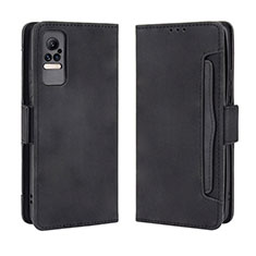 Custodia Portafoglio In Pelle Cover con Supporto BY3 per Xiaomi Civi 5G Nero