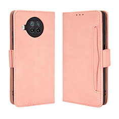 Custodia Portafoglio In Pelle Cover con Supporto BY3 per Xiaomi Mi 10i 5G Rosa