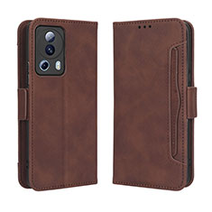 Custodia Portafoglio In Pelle Cover con Supporto BY3 per Xiaomi Mi 12 Lite NE 5G Marrone