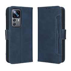 Custodia Portafoglio In Pelle Cover con Supporto BY3 per Xiaomi Mi 12T 5G Blu