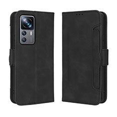 Custodia Portafoglio In Pelle Cover con Supporto BY3 per Xiaomi Mi 12T 5G Nero