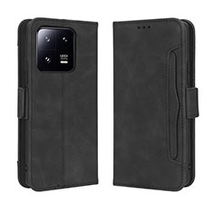 Custodia Portafoglio In Pelle Cover con Supporto BY3 per Xiaomi Mi 13 5G Nero