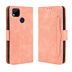 Custodia Portafoglio In Pelle Cover con Supporto BY3 per Xiaomi POCO C31 Rosa