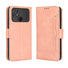 Custodia Portafoglio In Pelle Cover con Supporto BY3 per Xiaomi Poco C40 Rosa