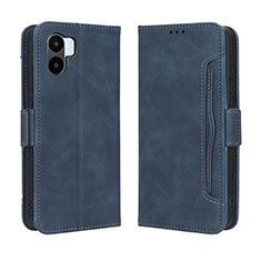 Custodia Portafoglio In Pelle Cover con Supporto BY3 per Xiaomi Poco C50 Blu