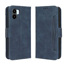 Custodia Portafoglio In Pelle Cover con Supporto BY3 per Xiaomi Poco C51 Blu