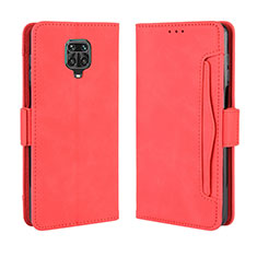 Custodia Portafoglio In Pelle Cover con Supporto BY3 per Xiaomi Poco M2 Pro Rosso