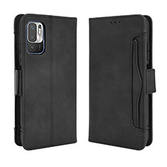 Custodia Portafoglio In Pelle Cover con Supporto BY3 per Xiaomi POCO M3 Pro 5G Nero