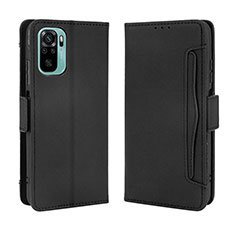 Custodia Portafoglio In Pelle Cover con Supporto BY3 per Xiaomi Poco M5S Nero