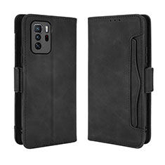 Custodia Portafoglio In Pelle Cover con Supporto BY3 per Xiaomi Poco X3 GT 5G Nero