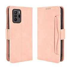 Custodia Portafoglio In Pelle Cover con Supporto BY3 per Xiaomi Poco X3 GT 5G Rosa