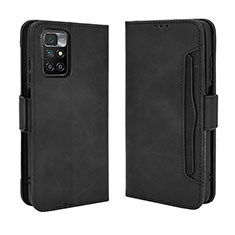 Custodia Portafoglio In Pelle Cover con Supporto BY3 per Xiaomi Redmi 10 (2022) Nero