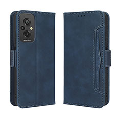 Custodia Portafoglio In Pelle Cover con Supporto BY3 per Xiaomi Redmi 11 Prime 4G Blu