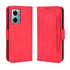 Custodia Portafoglio In Pelle Cover con Supporto BY3 per Xiaomi Redmi 11 Prime 5G Rosso