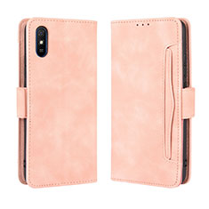 Custodia Portafoglio In Pelle Cover con Supporto BY3 per Xiaomi Redmi 9AT Rosa