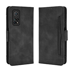 Custodia Portafoglio In Pelle Cover con Supporto BY3 per Xiaomi Redmi K30S 5G Nero