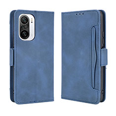 Custodia Portafoglio In Pelle Cover con Supporto BY3 per Xiaomi Redmi K40 5G Blu