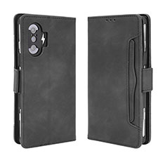 Custodia Portafoglio In Pelle Cover con Supporto BY3 per Xiaomi Redmi K40 Gaming 5G Nero