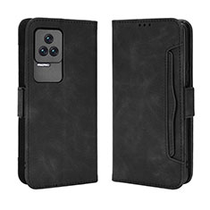 Custodia Portafoglio In Pelle Cover con Supporto BY3 per Xiaomi Redmi K50 Pro 5G Nero