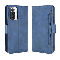 Custodia Portafoglio In Pelle Cover con Supporto BY3 per Xiaomi Redmi Note 10 Pro 4G Blu