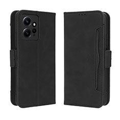 Custodia Portafoglio In Pelle Cover con Supporto BY3 per Xiaomi Redmi Note 12 4G Nero