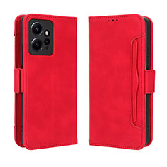 Custodia Portafoglio In Pelle Cover con Supporto BY3 per Xiaomi Redmi Note 12 4G Rosso