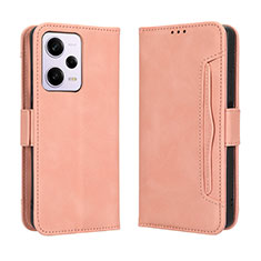 Custodia Portafoglio In Pelle Cover con Supporto BY3 per Xiaomi Redmi Note 12 Explorer Rosa