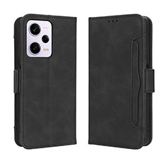 Custodia Portafoglio In Pelle Cover con Supporto BY3 per Xiaomi Redmi Note 12 Pro+ Plus 5G Nero