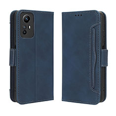 Custodia Portafoglio In Pelle Cover con Supporto BY3 per Xiaomi Redmi Note 12S Blu