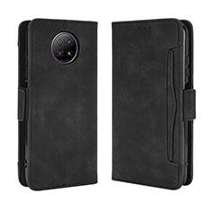 Custodia Portafoglio In Pelle Cover con Supporto BY3 per Xiaomi Redmi Note 9 5G Nero