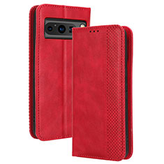 Custodia Portafoglio In Pelle Cover con Supporto BY4 per Google Pixel 8 Pro 5G Rosso