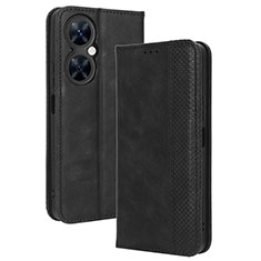 Custodia Portafoglio In Pelle Cover con Supporto BY4 per Huawei Nova 11i Nero