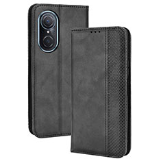 Custodia Portafoglio In Pelle Cover con Supporto BY4 per Huawei Nova 9 SE Nero