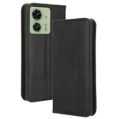 Custodia Portafoglio In Pelle Cover con Supporto BY4 per Motorola Moto Edge (2023) 5G Nero