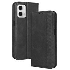 Custodia Portafoglio In Pelle Cover con Supporto BY4 per Motorola Moto G 5G (2023) Nero