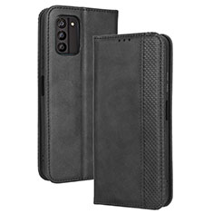 Custodia Portafoglio In Pelle Cover con Supporto BY4 per Nokia G100 Nero