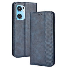 Custodia Portafoglio In Pelle Cover con Supporto BY4 per OnePlus Nord CE 2 5G Blu