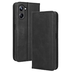 Custodia Portafoglio In Pelle Cover con Supporto BY4 per Realme 10 Pro 5G Nero