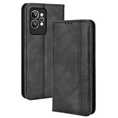 Custodia Portafoglio In Pelle Cover con Supporto BY4 per Realme GT2 Pro 5G Nero