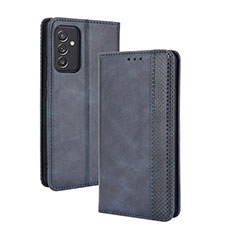 Custodia Portafoglio In Pelle Cover con Supporto BY4 per Samsung Galaxy A15 4G Blu