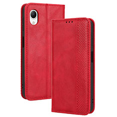 Custodia Portafoglio In Pelle Cover con Supporto BY4 per Samsung Galaxy A23 5G SC-56C Rosso