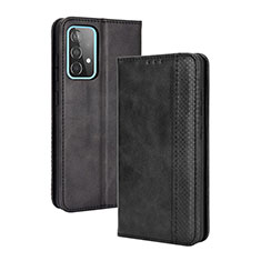 Custodia Portafoglio In Pelle Cover con Supporto BY4 per Samsung Galaxy A52 4G Nero